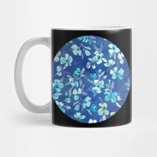 Grown Up Betty - blue watercolor floral Mug